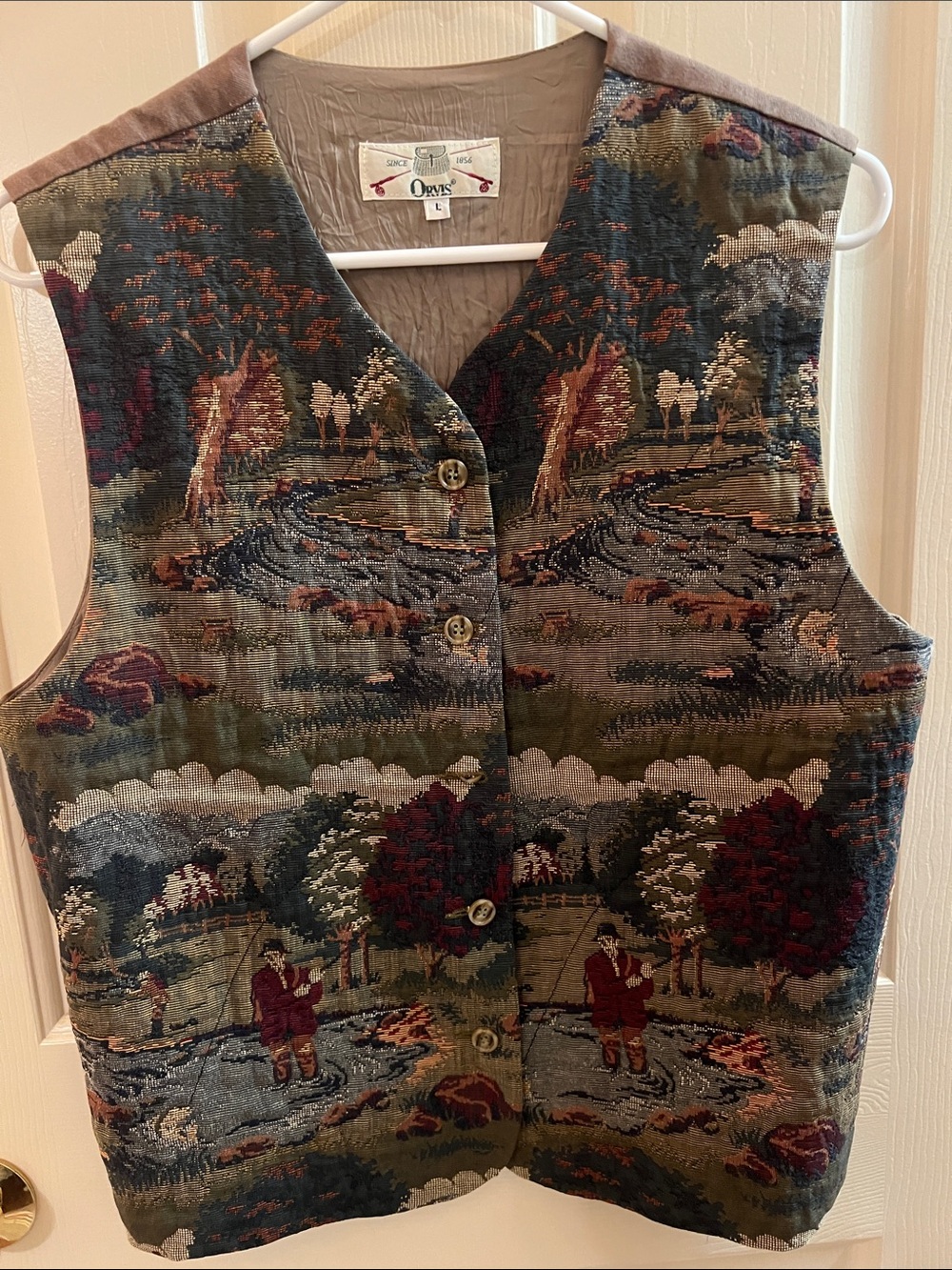 Vintage Orvis Tapestry Vest